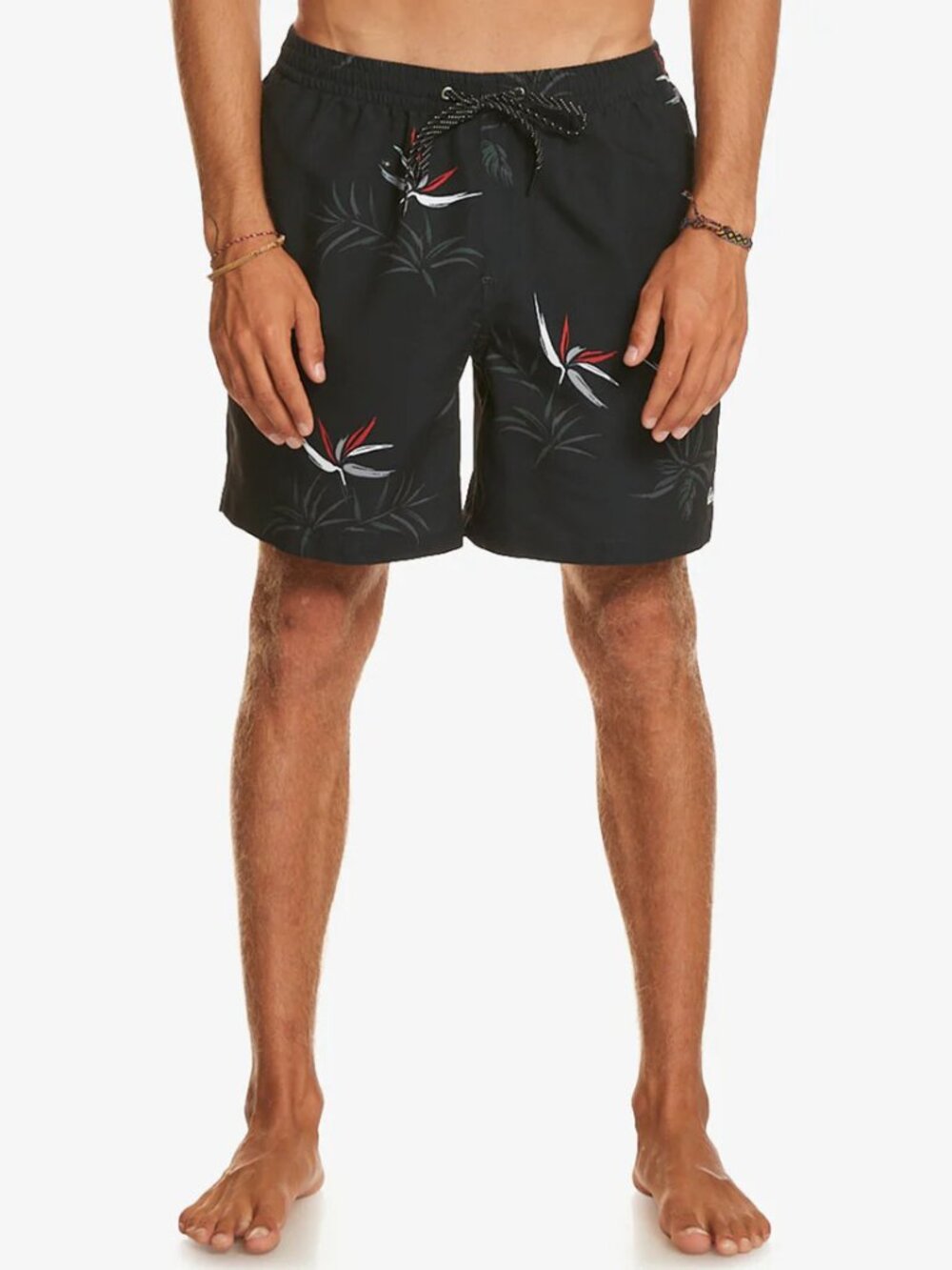 Quiksilver Men's Volley Swim Short 7" Inseam Lined Surf Trunks, Color Black, XXL